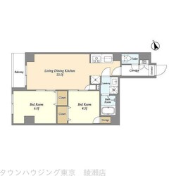 アルファコート町屋の物件間取画像